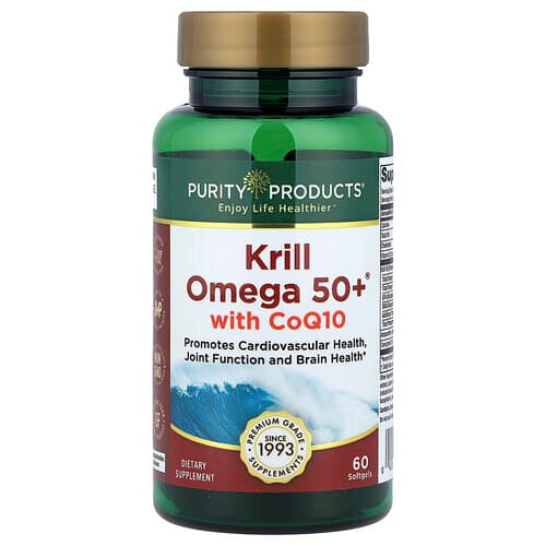 Purity Products, Krill Omega 50+® with CoQ10, 60 Softgels