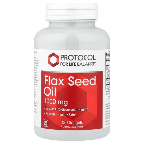 Protocol for Life Balance, Flax Seed Oil, 1,000 mg, 120 Softgels