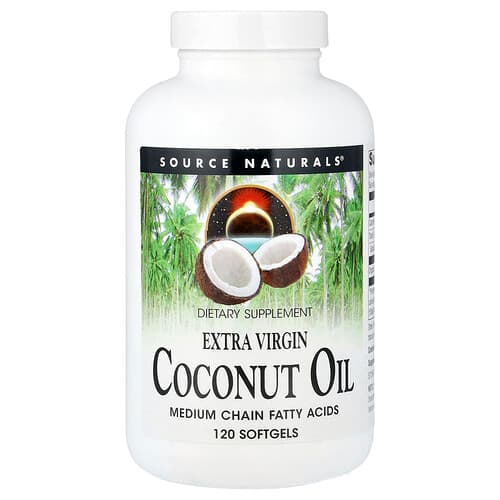 Source Naturals, Extra Virgin Coconut Oil, 120 Softgels