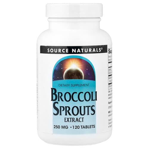 Source Naturals, Broccoli Sprouts Extract, 250 mg, 120 Tablets