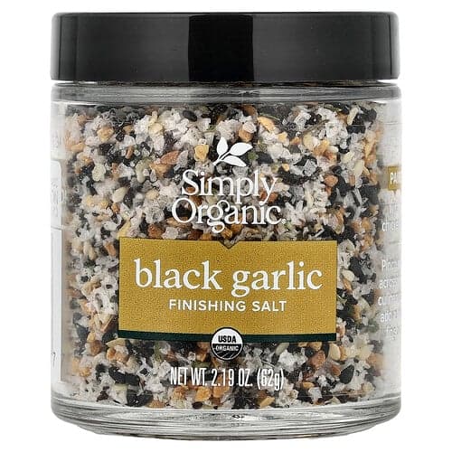 Simply Organic, Black Garlic, Finishing Salt, 2.19 oz (62 g)