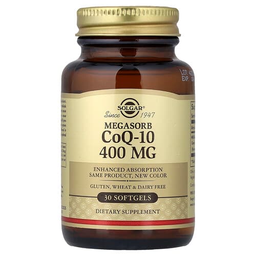 Solgar, Megasorb CoQ-10, 400 mg, 30 Softgels