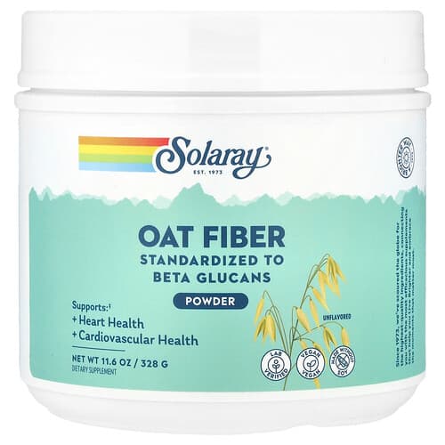Solaray, Oat Fiber Powder, Unflavored, 11.6 oz (328 g)