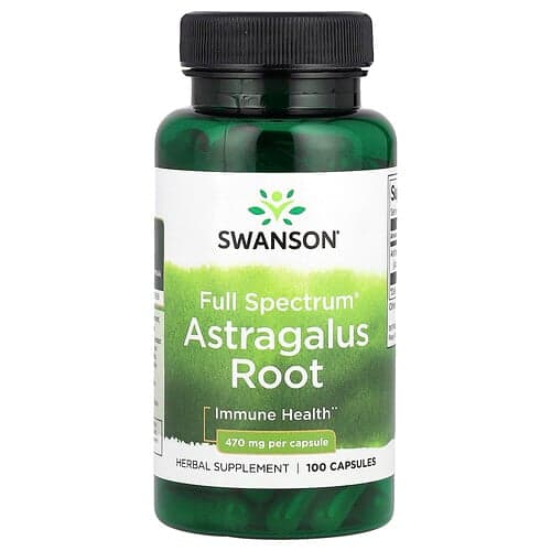 Swanson Vitamins, Full Spectrum® Astragalus Root, 470 mg, 100 Capsules