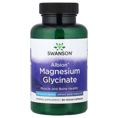 Swanson Vitamins, Albion®, Magnesium Glycinate, 133 mg, 90 Vegan Capsules