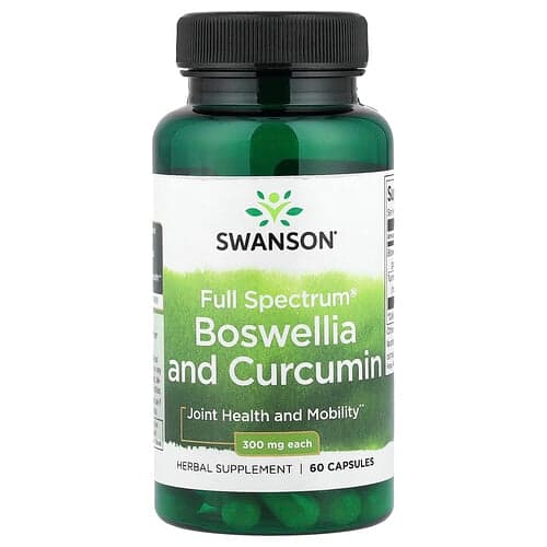 Swanson Vitamins, Full Spectrum® Boswellia and Curcumin, 60 Capsules