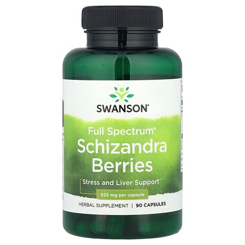 Swanson Vitamins, Full Spectrum® Schizandra Berries, 525 mg, 90 Capsules
