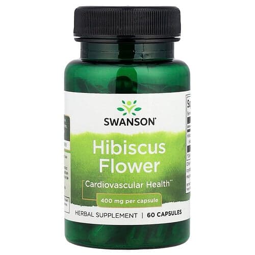 Swanson Vitamins, Hibiscus Flower, 400 mg, 60 Capsules