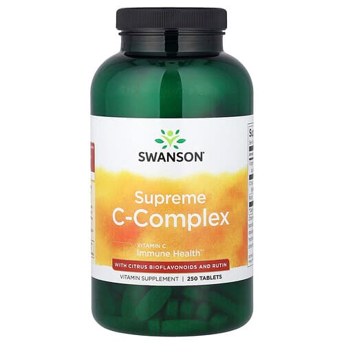 Swanson Vitamins, Supreme C-Complex with Citrus Bioflavonoids and Rutin, 250 Tablets