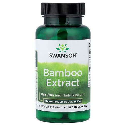 Swanson Vitamins, Bamboo Extract, 60 Vegan Capsules (300 mg per Capsule)
