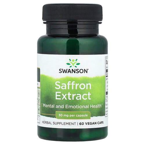 Swanson Vitamins, Saffron Extract, 30 mg, 60 Vegan Caps