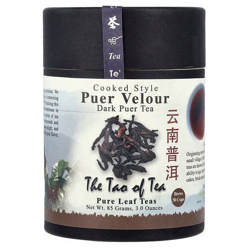 The Tao of Tea, Cooked Style Dark Puer Tea, Puer Velour, 3 oz (85 g)