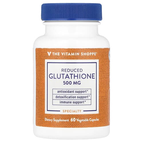 The Vitamin Shoppe, Reduced Glutathione, 500 mg, 60 Vegetable Capsule