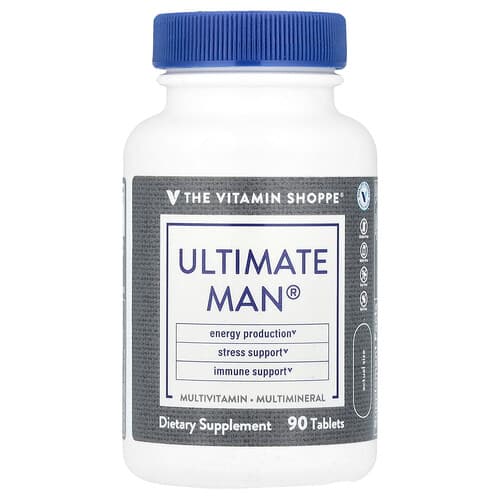 The Vitamin Shoppe, Ultimate Man®, Multivitamin & Multimineral, 90 Tablets