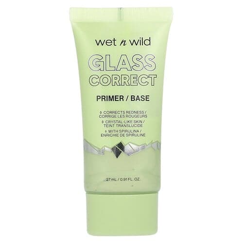 wet n wild, Glass Correct Primer, 1111912 Green, 0.91 fl oz (27 ml)