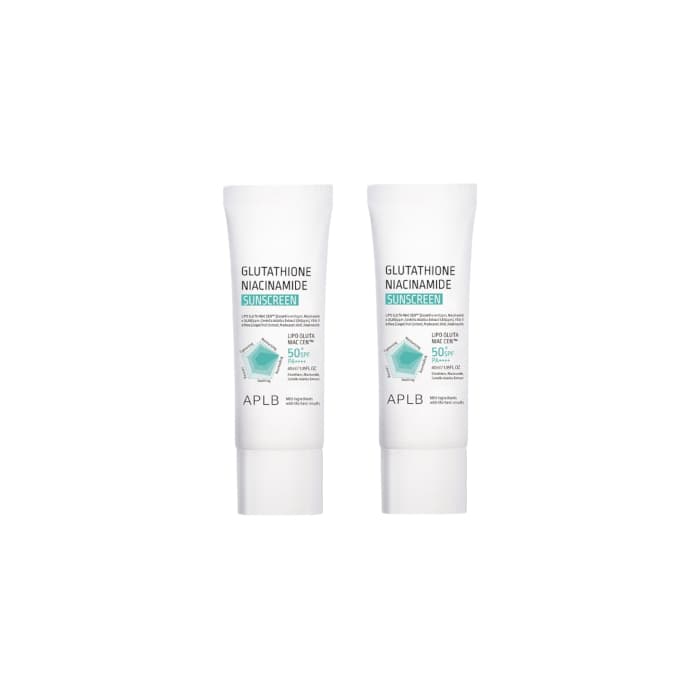 APLB - Glutathione Niacinamide Sunscreen SPF50+ PA++++ - 40ml (2ea) Set