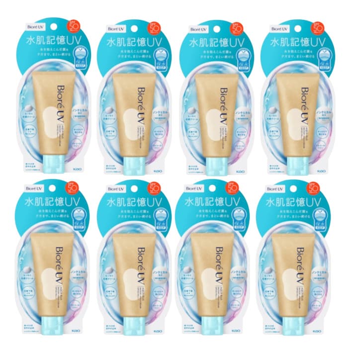 Kao - Biore UV Aqua Rich Watery Hold Cream SPF50 PA+++ - 50g (8ea) Set
