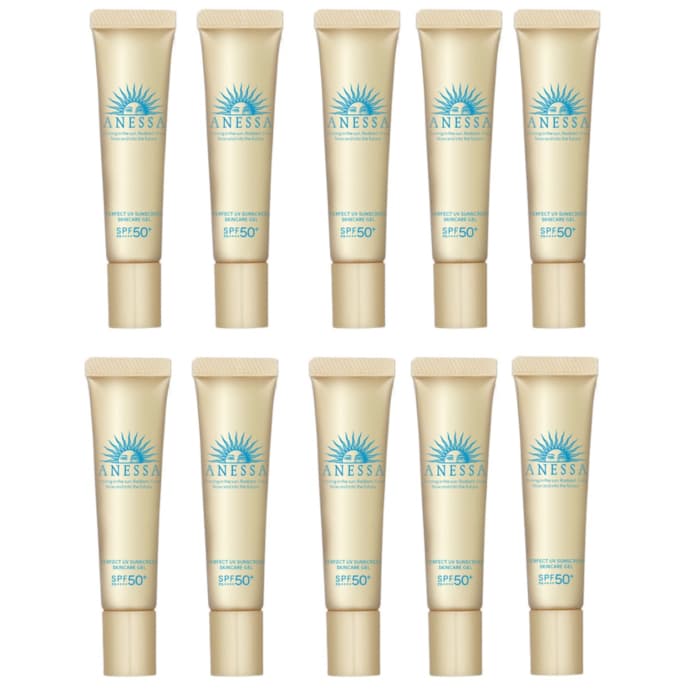 Shiseido - Anessa Perfect UV Sunscreen Skincare Gel SPF50+ PA++++ - 15g (10ea) Set
