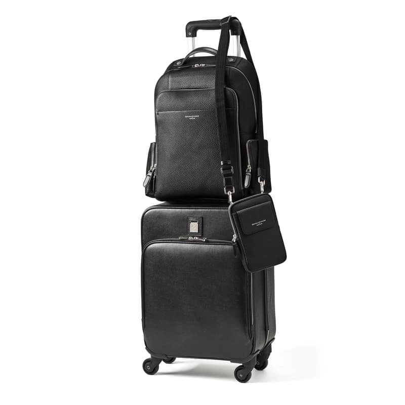 Aspinal of London Men's 3 Piece Flight Collection: Cabin Case, Backpac