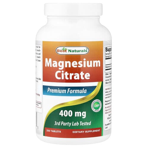 Best Naturals, Magnesium Citrate, 250 Tablets (200 mg per Tablet)