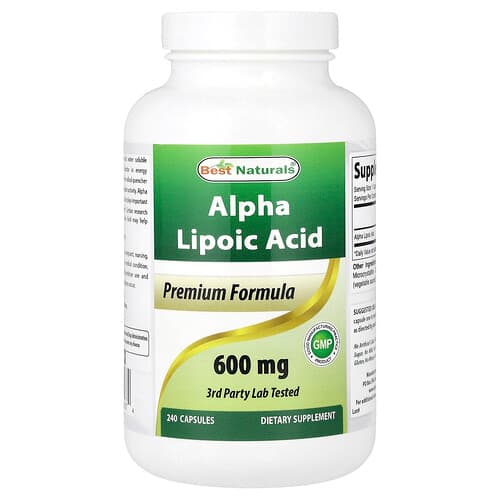 Best Naturals, Alpha Lipoic Acid, 600 mg, 240 Capsules