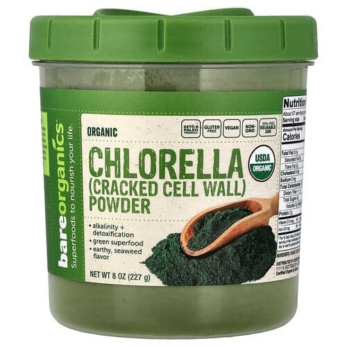 BareOrganics, Organic Chlorella Powder, 8 oz (227 g)
