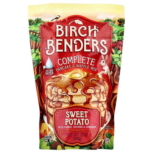 Birch Benders, Complete Pancake & Waffle Mix, Sweet Potato, 12 oz (340 g)