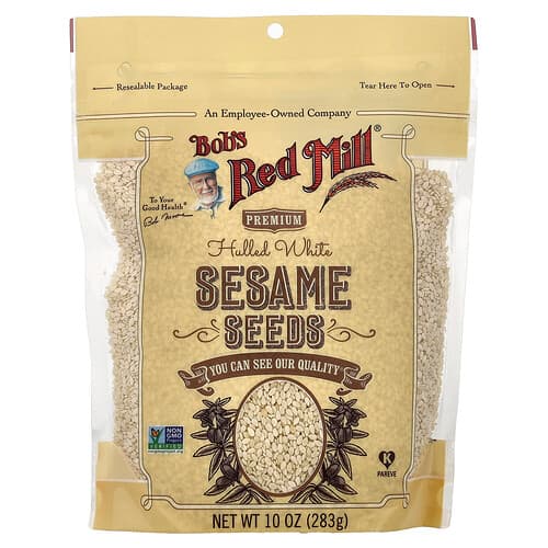 Bob's Red Mill, Hulled White Sesame Seeds, 10 oz (283 g)