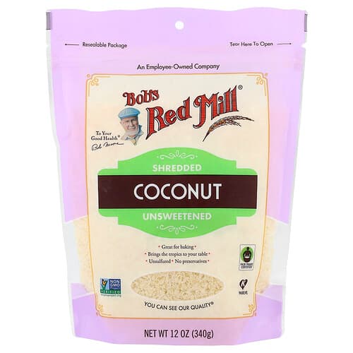 Bob's Red Mill, Shredded Coconut, Unsweetened, 12 oz (340 g)