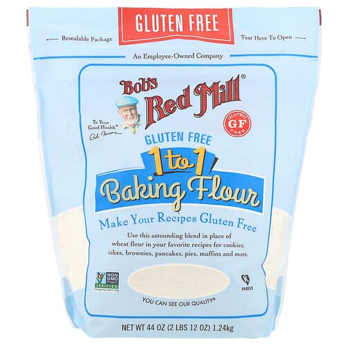 Bob's Red Mill, Gluten Free 1 to 1 Baking Flour, 44 oz (1.24 kg)