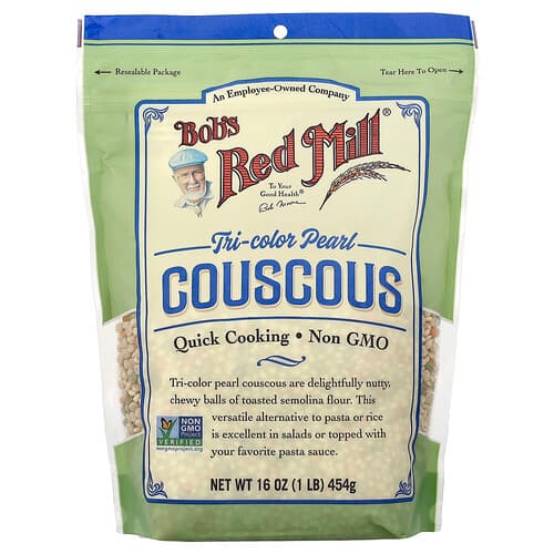 Bob's Red Mill, Tri-Color Pearl Couscous, 16 oz (454 g)