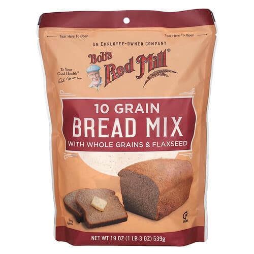 Bob's Red Mill, 10 Grain Bread Mix with Whole Grains & Flaxseed, 19 oz (539 g)