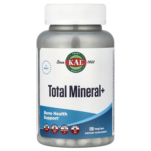 KAL, Total Mineral+, 120 VegCaps