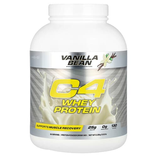 C4 / Cellucor, C4® Whey Protein, Vanilla Bean, 5.02 lb (2.28 kg)
