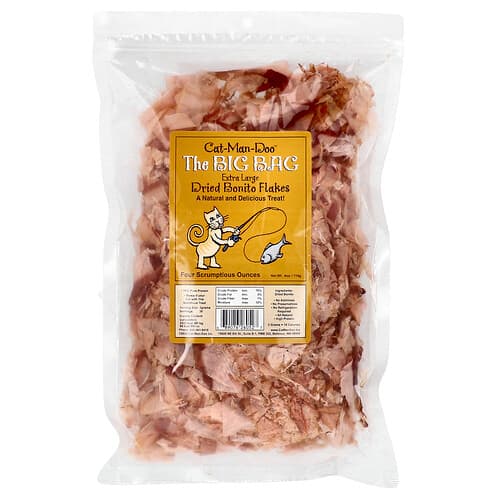 Cat-Man-Doo, The Big Bag, Dried Bonito Flakes for Cats, Extra Large, 4 oz (114 g)