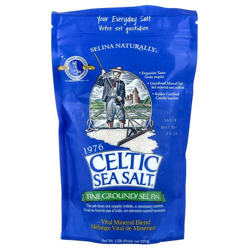 Celtic Sea Salt, Fine Ground, Vital Mineral Blend, 1/2 lb (227 g)