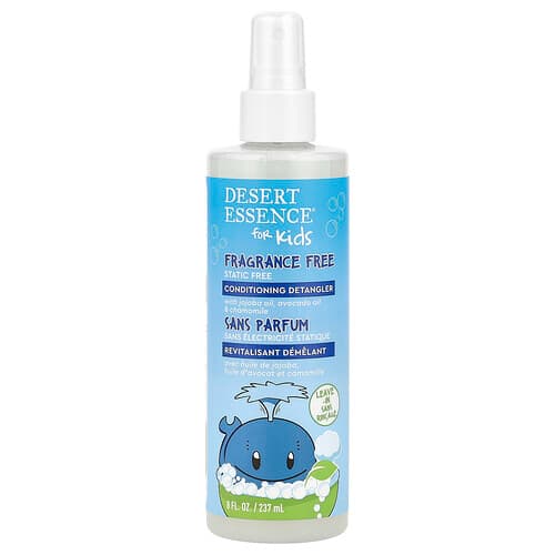 Desert Essence, Kids, Conditioning Detangler, Fragrance Free, 8 fl oz (237 ml)