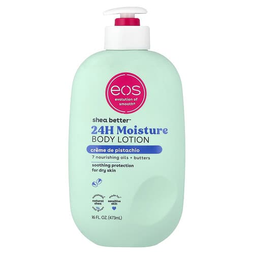 EOS, Shea Better™, 24H Moisture Body Lotion, Creme De Pistachio, 16 fl oz (473 ml)