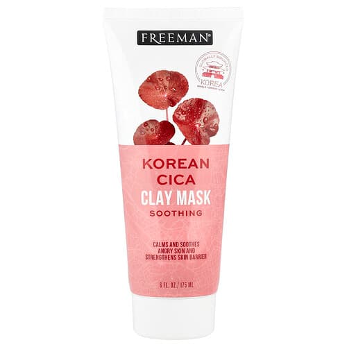 Freeman Beauty, Soothing Korean Cica Clay Beauty Mask, For All Skin Types, 6 fl oz (175 ml)
