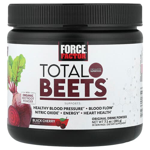 Force Factor, Total Beets®, Original Drink Powder, Black Cherry, 7.1 oz (201 g)