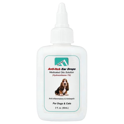 Forticept, Anti-Itch Ear Drops, For Dogs & Cats, 2 fl oz (60 ml)