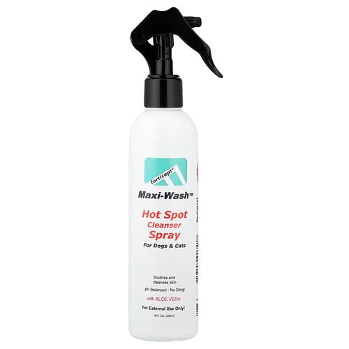 Forticept, Maxi-Wash™, Hot Spot Cleanser Spray, For Dogs & Cats, 8 fl oz (236 ml)