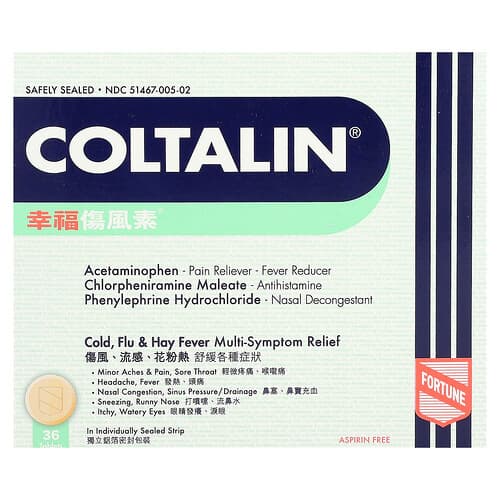 Fortune Pharm, Coltalin®, 36 Tablets