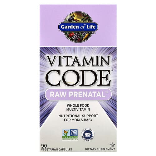 Garden of Life, Vitamin Code®, RAW Prenatal™, 90 Vegetarian Capsules