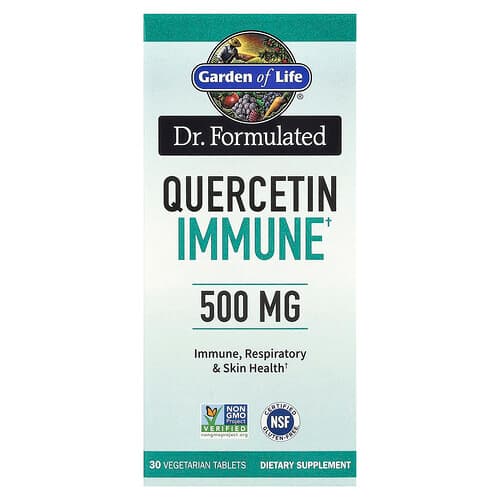 Garden of Life, Dr. Formulated, Quercetin Immune, 500 mg, 30 Vegetarian Tablets
