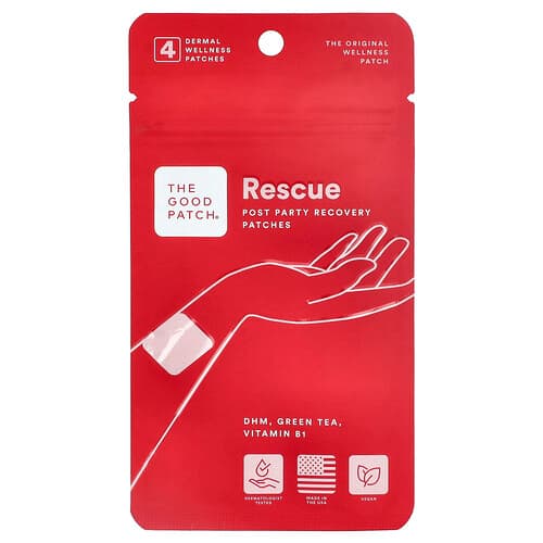 The Good Patch, Rescue, 4 Dermal Wellness Patches