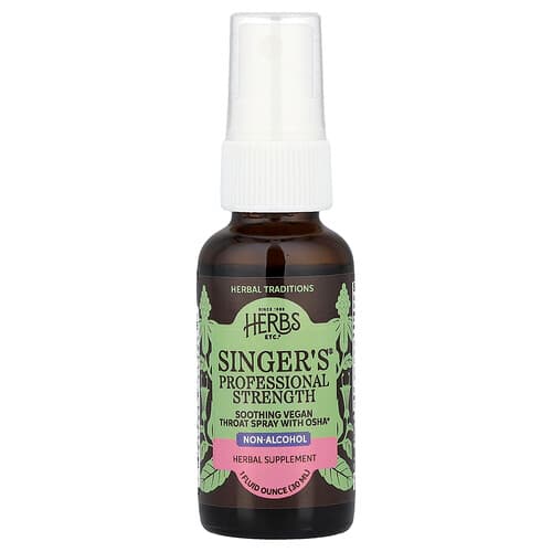 Herbs Etc., Singer's®, Non Alcohol, 1 fl oz (30 ml)
