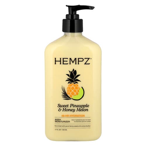 Hempz, Body Moisturizer, Sweet Pineapple & Honey Melon, 17 fl oz (500 ml)
