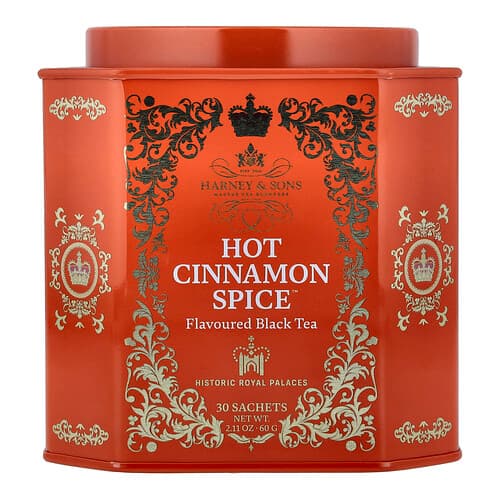 Harney & Sons, Black Tea, Hot Cinnamon Spice™, 30 Sachets, 2.11 oz (60 g)