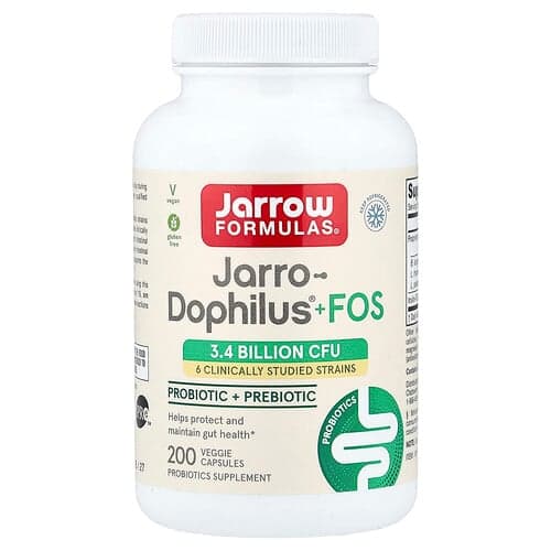 Jarrow Formulas, Jarro-Dophilus® + FOS, 200 Veggie Capsules